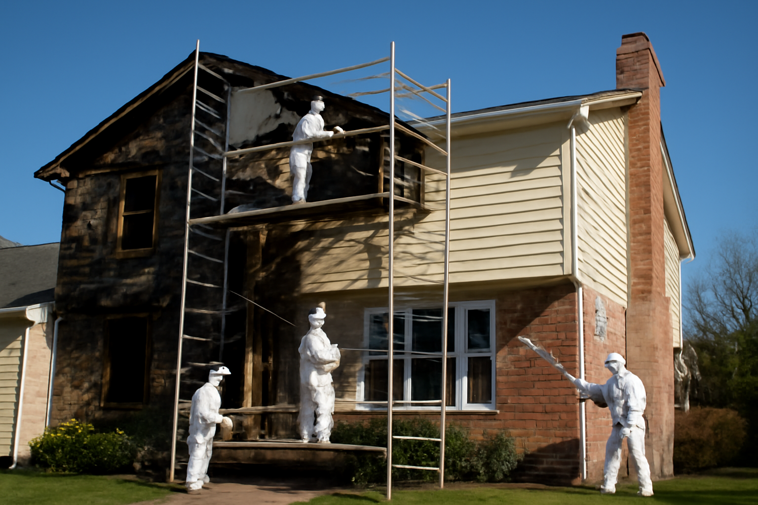 Fire damage restoration service