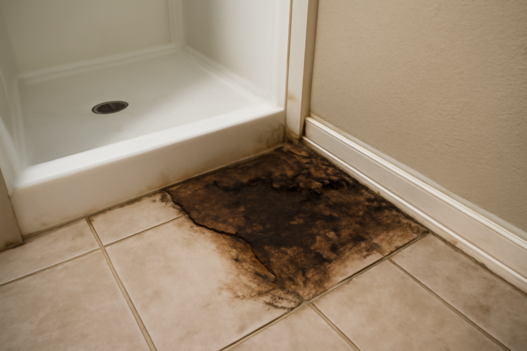 Shower Pan Leak Water Removal